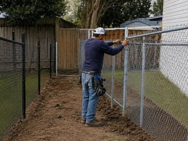 Chain link fence